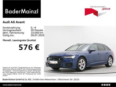 Blau Gebraucht 2024 Audi A6 S-Line Kombi | 54.980 € (Teuer)
