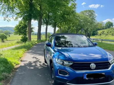 Gebraucht VW T-Roc Cabriolet 150 PS (110 kW) 2020 Blau Cabrio
