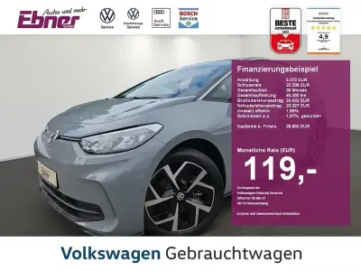 Gebraucht VW ID.3 Pro 150 kW (204 PS) 2023 Mondsteingrau/schwarz Kleinwagen