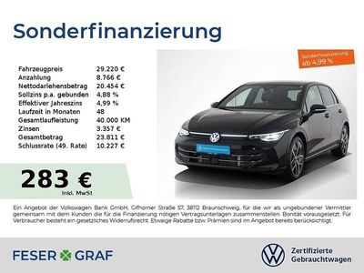 Grenadillschwarz metallic Gebraucht 2024 VW Golf Edition Limousine | 28.640 € (Fairer Preis)
