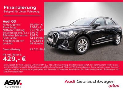 Gebraucht Audi Q3 S-Line 150 PS (110 kW) 2025 Mythosschwarz metallic SUV