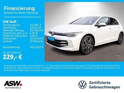 Oryxweiß perlmutteffekt Gebraucht 2025 VW Golf VIII Style Limousine | 31.790 € (Fairer Preis)