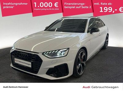 Gebraucht Audi A4 S-Line 204 PS (150 kW) 2023 Gletscherweiß metallic Kombi