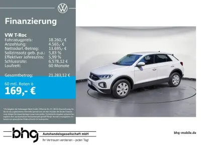 Gebraucht VW T-Roc Basis 110 PS (80 kW) 2023 Grau SUV