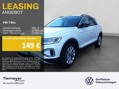 Gebraucht VW T-Roc Style 116 PS (85 kW) 2024 Weiß SUV
