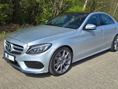 Brugt Mercedes C400 405 HK (297 kW) 2018 Sølv Sedan