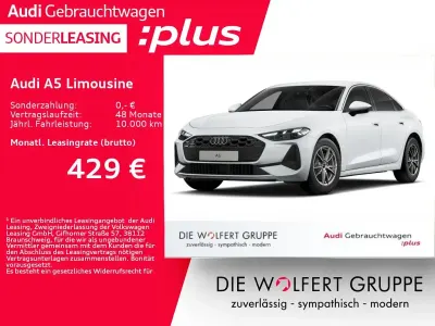 Gebraucht Audi A5 Ambiente 204 PS (150 kW) 2025 Gletscherweiß metallic Limousine