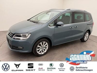 Gebraucht VW Sharan Highline 150 PS (110 kW) 2021 Petroleum blue metallic, metallic Van / Kleinbus