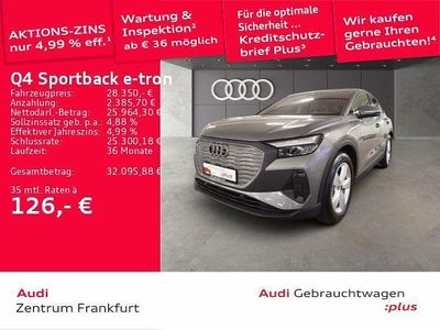 Gebraucht Audi Q4 Sportback e-tron Sport 150 kW (204 PS) 2022 Grau SUV