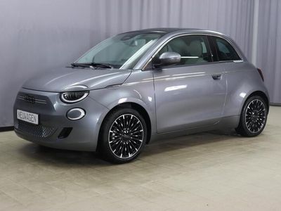 gebraucht Fiat 500e Cabrio by Bocelli 42 kWh, Totwinkel-Assistent, 360°-“Drone View”-Parksensoren, 17"-Leichtmetallfelgen mit Diamantfinish, Beheizbare Vordersitze; Kabelloses Smartphone-Ladepad, Winter Paket: Auflagefläche der Frontscheib