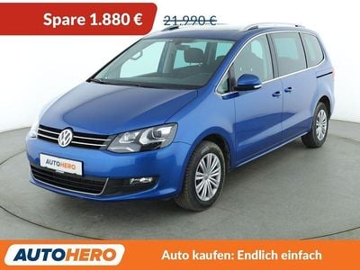 Gebraucht VW Sharan Comfortline 150 PS (110 kW) 2018 Blau Van / Kleinbus