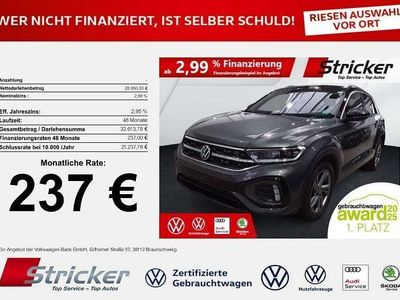 Indiumgrau metallic (metallic) Gebraucht 2025 VW T-Roc R-line SUV | 28.949 € (Guter Preis)