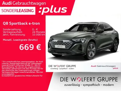 Gebraucht Audi Q8 e-tron Advanced Plus 300 kW (408 PS) 2023 Chronosgrau metallic SUV