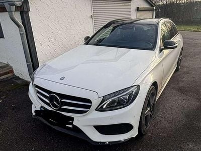 Weiß Gebraucht 2015 Mercedes C250 AMG line Kombi | 10.500 € (Fairer Preis)