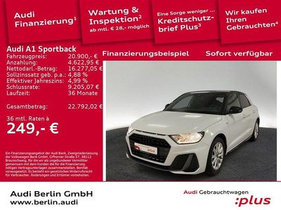 Gebraucht Audi A1 Sportback Ambiente 95 PS (69 kW) 2022 Gletscherweiß metallic Kleinwagen