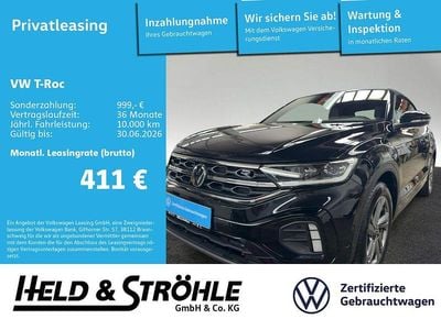 Gebraucht VW T-Roc Cabriolet R-line 150 PS (110 kW) 2025 Deep black perleffekt Cabrio