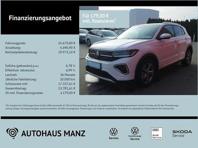 Gebraucht VW T-Cross R-line 116 PS (85 kW) 2024 Weiß SUV