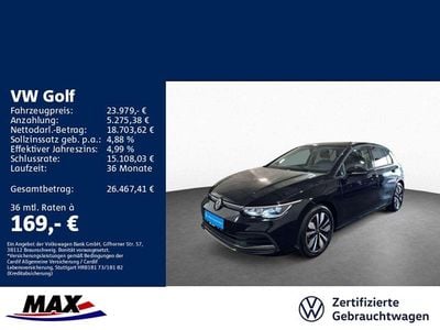 Gebraucht VW Golf VIII Move 150 PS (110 kW) 2023 Deep black perleffekt Limousine