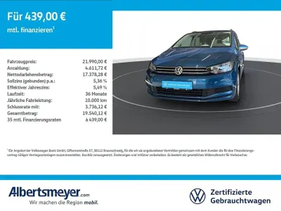 Gebraucht VW Touran Comfortline 150 PS (110 kW) 2020 Blau Van / Kleinbus