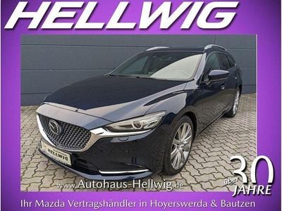 Deep crystal blue metallic (metallic) Gebraucht 2024 Mazda 6 Takumi-Line Kombi | 31.480 € (Fairer Preis)