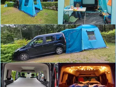 Gebraucht Ford Tourneo Connect 101 PS (74 kW) 2017 Schwarz Van / Kleinbus