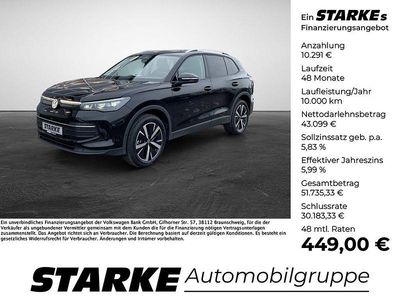 Neu VW Tiguan R-line 193 PS (141 kW) 2025 Schwarz (grenadillschwarz metallic) SUV