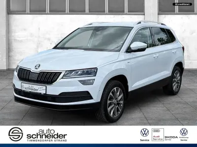 Gebraucht Skoda Karoq Clever 150 PS (110 kW) 2021 Weiß SUV