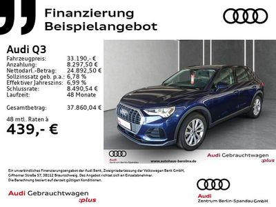 Gebraucht Audi Q3 Ambiente 150 PS (110 kW) 2022 Blau SUV