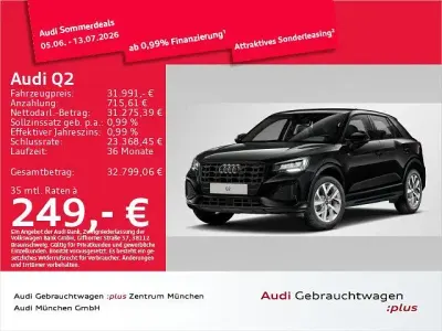 Gebraucht Audi Q2 Advanced Plus 150 PS (110 kW) 2025 Mythosschwarz metallic SUV