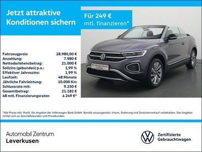 Gebraucht VW T-Roc Cabriolet Move 150 PS (110 kW) 2023 Rauch grau Cabrio