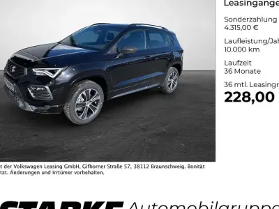 Neu Seat Ateca FR 150 PS (110 kW) 2026 Schwarz ("magic" schwarz) SUV
