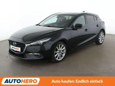 Gebraucht Mazda 3 Sports-Line 120 PS (88 kW) 2018 Schwarz Limousine