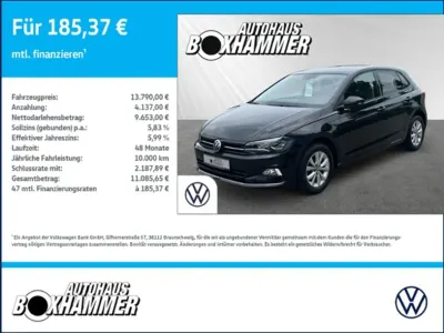 Gebraucht VW Polo Highline 95 PS (69 kW) 2021 Schwarz Kleinwagen