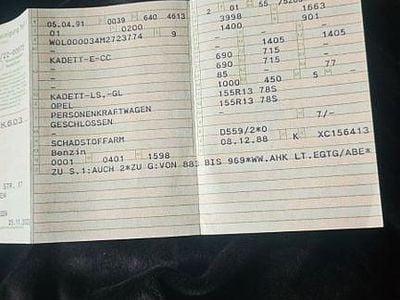 Gebraucht Opel Kadett 75 PS (55 kW) 1988 Silber Kleinwagen