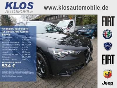 Neu Alfa Romeo Stelvio Premium 209 PS (153 kW) 2025 Nero vulcano metallic (schwarz) SUV