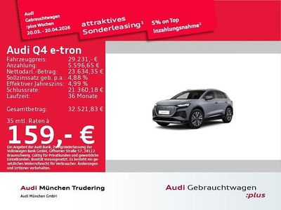 Gebraucht Audi Q4 e-tron Ambiente 150 kW (204 PS) 2022 Kieselgrau SUV