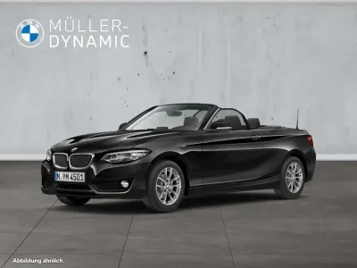 Gebraucht BMW 218 Sport Line 136 PS (100 kW) 2019 Saphirschwarz Cabrio