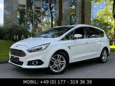 Gebraucht Ford S-MAX Titanium 190 PS (139 kW) 2018 Weiß Van / Kleinbus