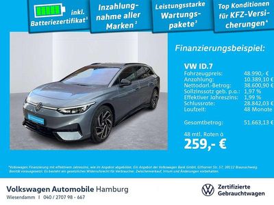 Gebraucht VW ID.7 Pro 210 kW (286 PS) 2025 Stonewashed blue metallic Kombi