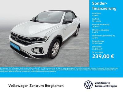 Gebraucht VW T-Roc Cabriolet Goal 150 PS (110 kW) 2025 Weiß Cabrio
