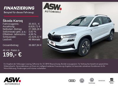 Neu Skoda Karoq Tour 150 PS (110 kW) 2025 Moonweiß perleffekt SUV