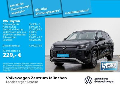Gebraucht VW Tayron Life 150 PS (110 kW) 2025 Schwarz SUV