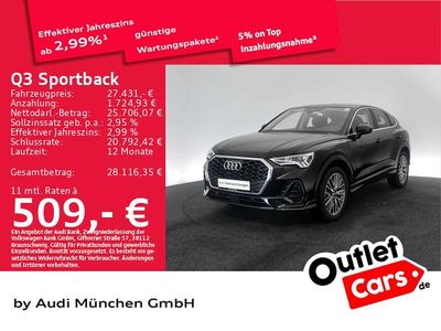 Mythosschwarz metallic Gebraucht 2022 Audi Q3 SUV | 27.431 € (Fairer Preis)