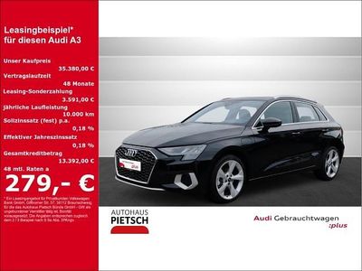 Brugt Audi A3 Advanced 150 HK (110 kW) 2024 Sort Sedan