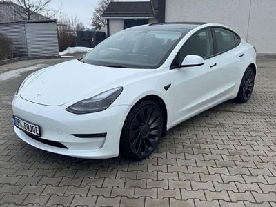 Weiß Gebraucht 2021 Tesla Model 3 Performance Limousine | 29.900 € (Etwas zu teuer)