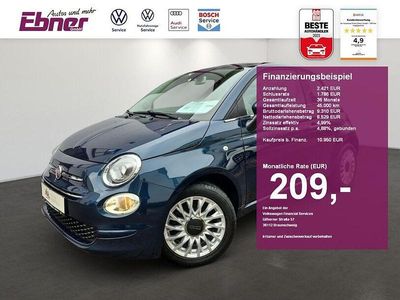 Gebraucht Fiat 500 Lounge 86 PS (63 kW) 2019 Blau Kleinwagen