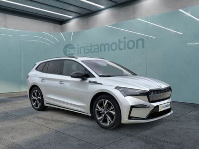 Silber Gebraucht 2024 Skoda Enyaq iV SportLine SUV | 46.880 €