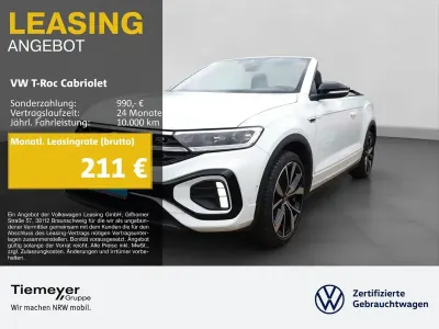 Gebraucht VW T-Roc Cabriolet R-line 150 PS (110 kW) 2025 Weiß Cabrio