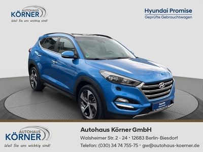 gebraucht Hyundai Tucson Premium 1.6 T-GDI DCT 4WD LEDER PANO CAM N