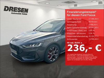 Metallic) (grau Gebraucht 2024 Ford Focus ST-Line Limousine | 24.690 € (Fairer Preis)